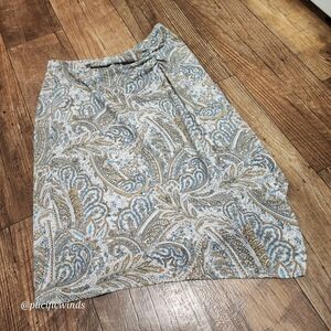 y2k Ideology Midi Skirt Sz XS multicolor Boho Modest 2000s vtg